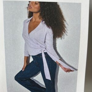 Nation LTD Black Wrap top